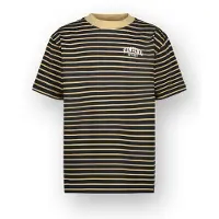Vingino T-shirt Icon-stripe-SS Jongen Zand 128