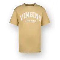 Vingino T-shirt Icon-logo-SS Jongen Zand 140