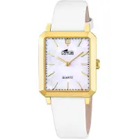 Lotus Analoog horloge parelwit