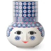 Bjørn Wiinblad Olga vaas 20 cm Blauw