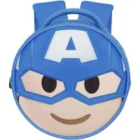 Marvel Rugzak 'Captain America Send-Emoji' sand / royal blue/koningsblauw / wit