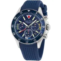 Nautica Analoog horloge 'Wesport' navy / zilver