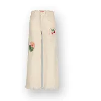 Vingino Extra Wide Leg Jeans Cassie Special Meisje Wit 122