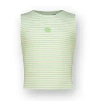 Vingino Top Icon-Crop stripe rib Meisje Groen 140