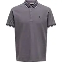 Only & Sons Shirt 'ONSFletcher' donkergrijs / zwart / wit