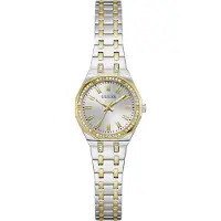 GUESS Analoog horloge 'Bejeweled' goud / zilver