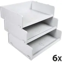Exacompta 13040D Brievenbakje 15 l 26,3 x 26,3 x 33,5 cm 6 Stuks
