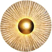 Holländer Design wandlamp BRONZO, dimbaar, alu / grijs / zink, Woon-/ Eetkamer, metaal, Design, Wandlamp design