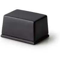 Continenta botervlootje, voor 125 g boter, blik, boteropslag, botervlootje, boterreservoir, keramiek, zwart, 3725