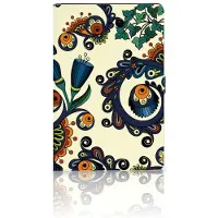 B2Ctelecom Book Case voor Tablet Hoes Samsung Galaxy Tab S7 FE | S7+ | S8+ Barok Flower