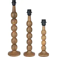 Mars & More lampvoet bollen mango hout 60cm