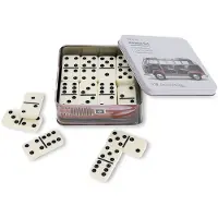 Brisa VW Collection - Volkswagen T1 Bulli Bus dominoset in een elegante metalen doos, cadeau-idee (DASHBOARD)