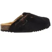 Scholl Klomp Women Fae New F Synthetic Fur Chocolate-Schoenmaat 39
