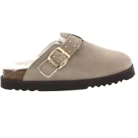 Scholl Klomp Women Benny Suede Fur Dark Beige-Schoenmaat 38