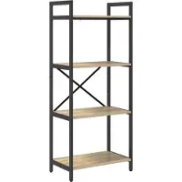 vidaXL Boekenplank 4-laags 56 x 34 x 133,5 cm Bewerkt hout Sonoma Eik