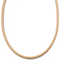 Lucleon Tenvis | 5 mm Zandkleurige Leren Ketting