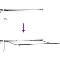 vidaXL Uitschuifbare luifel Meerkleurig 450 × 350 cm Stof en Aluminium