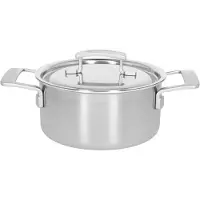 Demeyere Industry 5, 1029671 RVS kookpan met deksel, 18 cm, 2.2l
