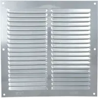 AMIG Schoepenrooster 200x200 mm aluminium zilver