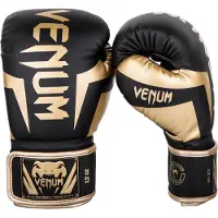 Venum Bokshandschoenen ELITE- Zwart/Goud - 14 oz