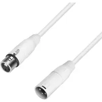 Adam hall K4 MMF 500 SNOW XLR Verbindingskabel [1x XLR-stekker - 1x XLR-bus] 5 m Wit