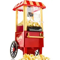 GADGY Popcorn Machine - Klassieke Popcorn Maker - Hete lucht, vetvrij - 39 x 24 cm. - 1200 watt