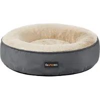 Feandrea Ø 50 cm donutvormig hondenbed, Donkergrijs