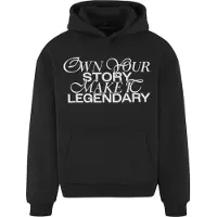 Mister tee Sweatshirt 'Make It Legendary' zwart / wit