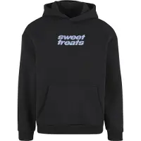 Mister tee Sweatshirt 'Sweet Treats' lichtblauw / zwart