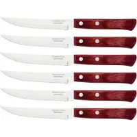 Tramontina Messenset Churrasco Rood (6-Delig)