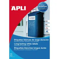 Agipa weerbestendige folie-etiketten, 99,1 x 67,7 mm, wit
