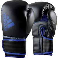 Adidas Bokshandschoenen Hybrid 80 - Zwart/Blauw - 12 oz