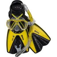 Mares Aquazone Set X One Marea Snorkeling Set Geel EU 44-47