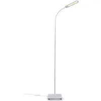 B.K.Licht Staande ledlamp BK_ST1452 LED vloerlamp, dimbaar, CCT 3000K - 6500K, wit Leeslamp, incl. 6,5W, 600 Lm, warmwit - koudwit, touchfunctie (1 stuk)