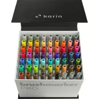 Karin Brushmarker PRO Mega Box - set van 60 kleuren + 3 blenders