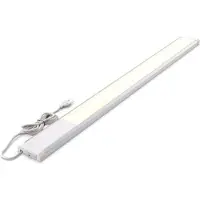 B.K. Licht LED meubelverlichting Lord, lengte 57,5 cm, zilver, 3.000 K Lord, alu / grijs / zink, Keuken, metaal, kastverlichting