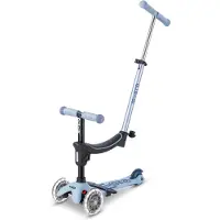Micro mobility Tretroller - Mini2grow Deluxe Magic LED 2.0 - Ocean Slate - - One Size - Tretroller
