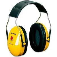 3M Peltor comfort oorbeschermers H510AC, geel/zwart verstelbare pootlengte, schuimrubberen inzetstukken