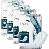 Seguna Sensitive Maxi Night - 4 pakken van 20 stuks