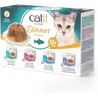 Catit Kattenvoer Vis Diner Multipack 12x75g
