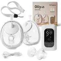 Philips AVENT Olly 45 – Dubbele Elektrische Borstkolf met Comfort functies, Efficiënt & Stevig, Wit