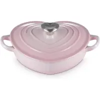 Le Creuset Campagnard Hart Ø20cm / 1L 'Shell Pink'