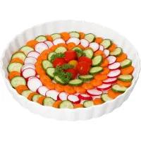 MamboCat Veggi Quichevorm Ø28cm rond wit van porselein – 24302053