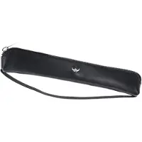 Golden Head Leren potloodetui Frankfurt Stifteetui 6811 Schwarz zwart