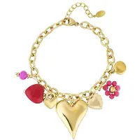 Yehwang Bedelarmband charm & chill fuchsia
