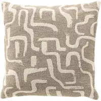 Hoii EMILIO | sierkussen 60x60 cm | Plaza Taupe | taupe |