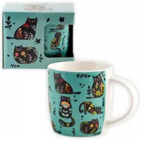 Nac Porseleinen Mok met Kattenprint - 330ml - Cadeau voor kattenliefhebbers