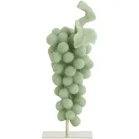 Light & Living Light&living Ornament op voet 15x13x35 cm GRAPE groen+antiek brons