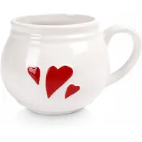 Artemis XL Porseleinen Mok met Hartjes - 430ml