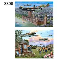 The House of Puzzles Sky Patrol Puzzel 2x500 XL Stukjes